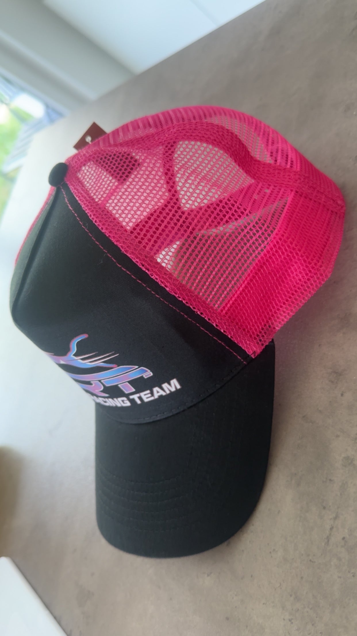 Casquette noir / rose