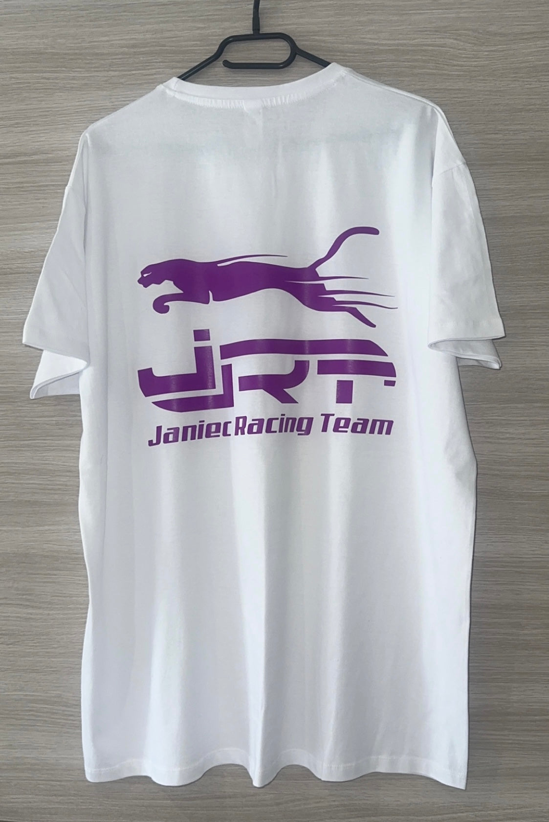 Tee Shirt blanc flocage violet