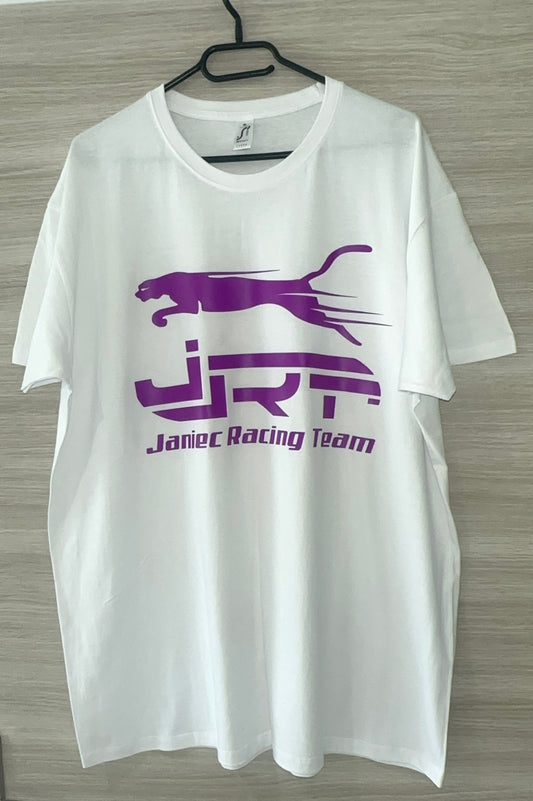 Tee Shirt blanc flocage violet