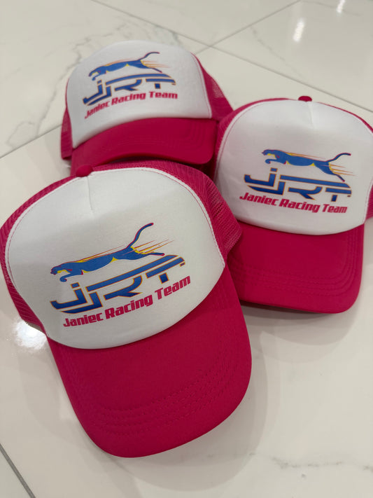 Casquette JRT blanche/rose